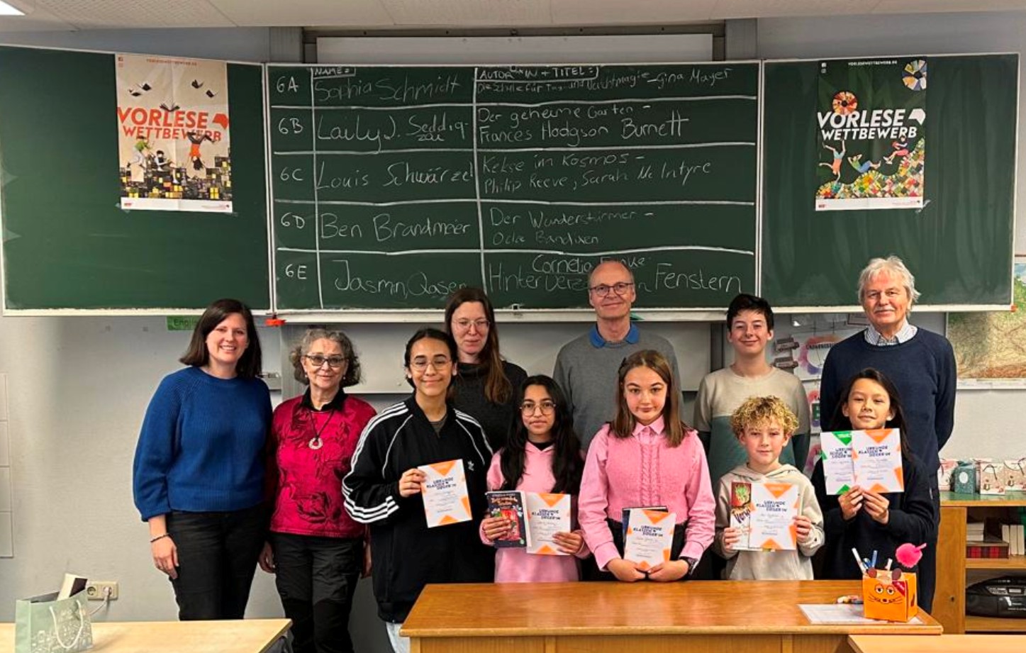 Der diesjährige Vorlesewettbewerb der sechsten Klassen